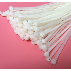 Attache en Nylon auto bloquantes lot de 100 pièces 5x100mm en plastique blanc