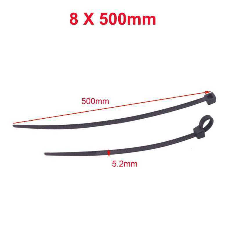 Lot De 100 Attaches Câbles Nylon Noires Universelles - Longueur 9 Cm, Résistance <20 Lbs