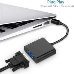 Mini Adaptateur DisplayPort vers VGA femelle