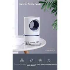 Lampe anti moustiques USB, piège à moustiques, veilleuse LED pour bureau, chambre à coucher (blanc)