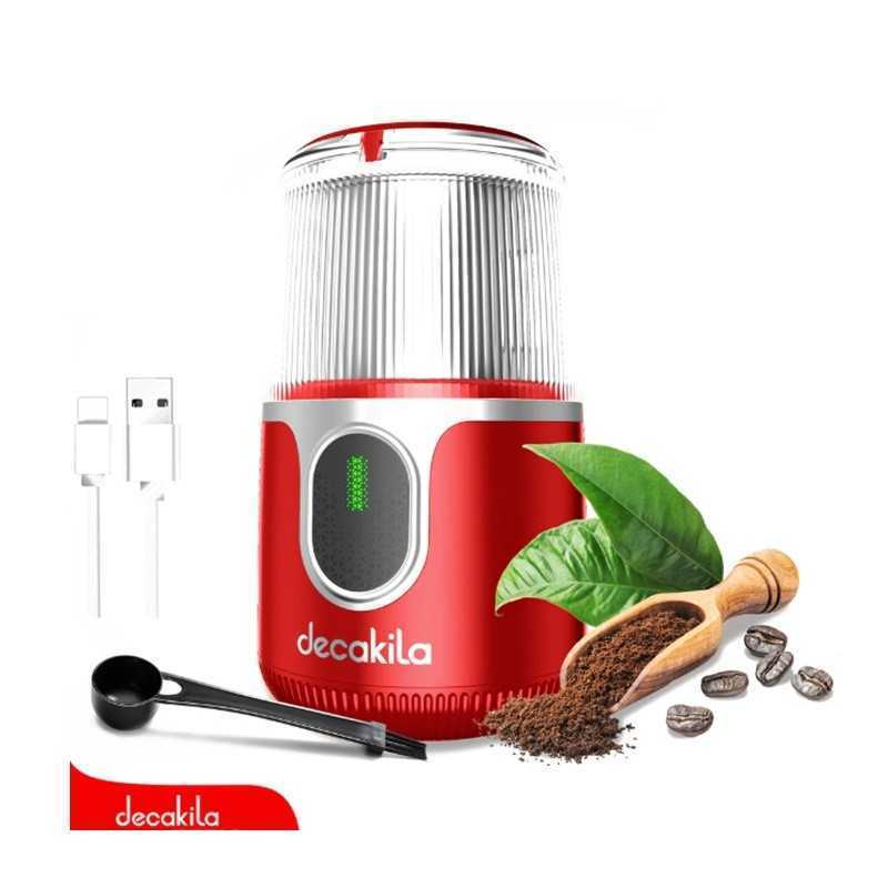 Moulin à café sans fil 90W Decakila KMCF022R Cable USB Batterie au lithium. Moulin à café sans fil 90W Decakila KMCF022R Cable USB Batterie au lithium.
