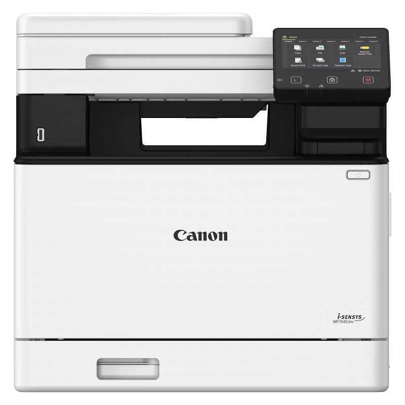 Imprimante multifonction laser Canon i-SENSYS MF754Cdw couleur 4-en-1 A4 (USB 2.0/Wi-Fi/Ethernet)
