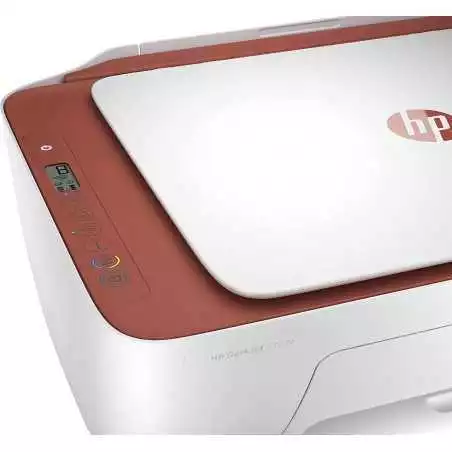 Imprimante Tout en Un HP DeskJet 2723e Blanc et Rouge