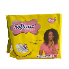 Pack 12 serviettes hygiéniques Softcare A+