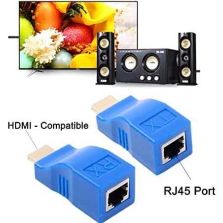 Extension HDMI vers RJ45 RS-HDEXT30M convertisseur de câble réseau répéteur sur Cat 5e/6 1080p jusqu'à 30m