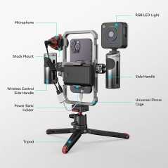 Kit vidéo tout-en-un, Ultra /Pro/basique/classique, pour photographie de téléphone