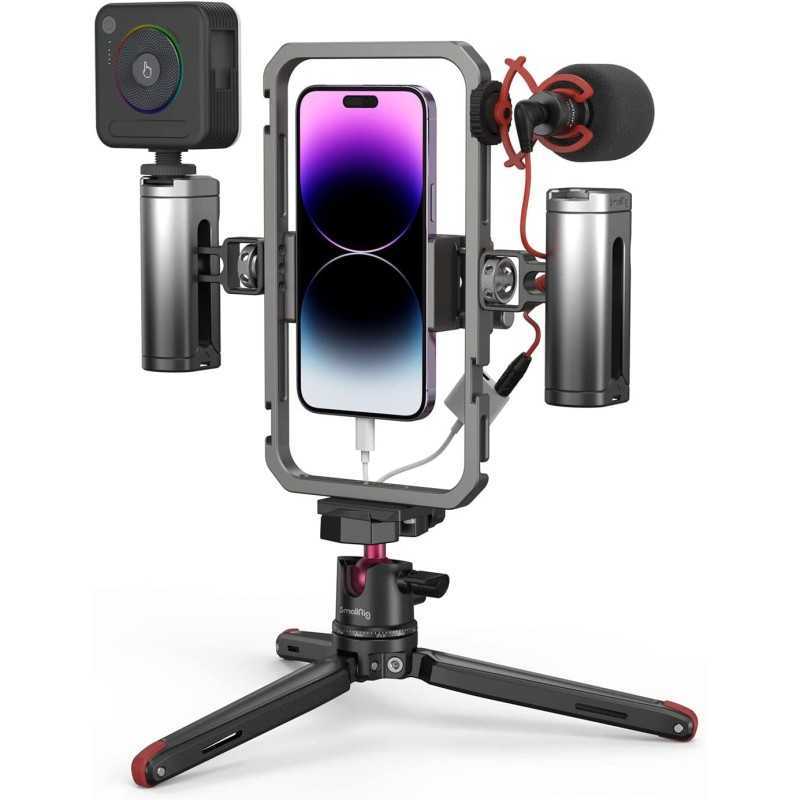 Kit Vidéo Tout-en-un Professionnel pour Smartphone | Vlogging, Photographie & Streaming