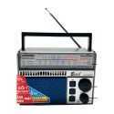 Radio solaire rechargeable et lecteur de musique Bluetooth USB-TF haut de gamme FEPE FP-310BT-S