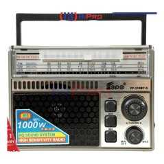 Radio solaire rechargeable et lecteur de musique Bluetooth USB-TF haut de gamme FEPE FP-310BT-S