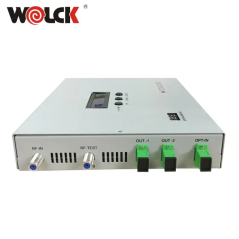 Mini émetteur laser à fibre optique Wolck 1550nm CATV avec 2 sorties 10mw 20dbm