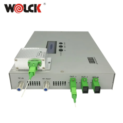 Mini émetteur laser à fibre optique Wolck 1550nm CATV avec 2 sorties 10mw 20dbm