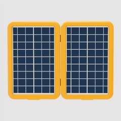 Panneau Solaire Pliable SARODA SP09-04 12W 18V | Chargeur Portable Jaune