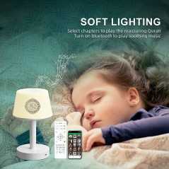 Lampe Veilleuse Lecteur Coran Electronique Sans Fil EQUANTU SQ917 | Récitations, Traduction & Bluetooth