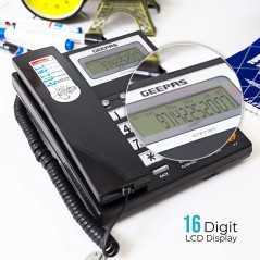 GEEPAS GTP-7185 | Téléphone Fixe Filiaire Simple | Afficheur LCD & Recomposition