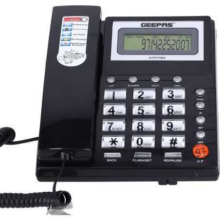 Téléphone fixe filaire Geepas GTP-7185