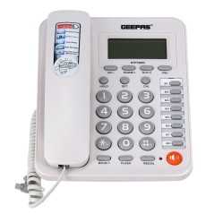 Téléphone fixe Geepas GTP-7220 avec identification de l'appelant