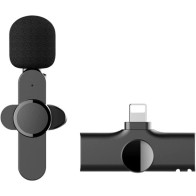 Microphone cravate sans fil EP033TZ-L, Double micro à revers pour IOS