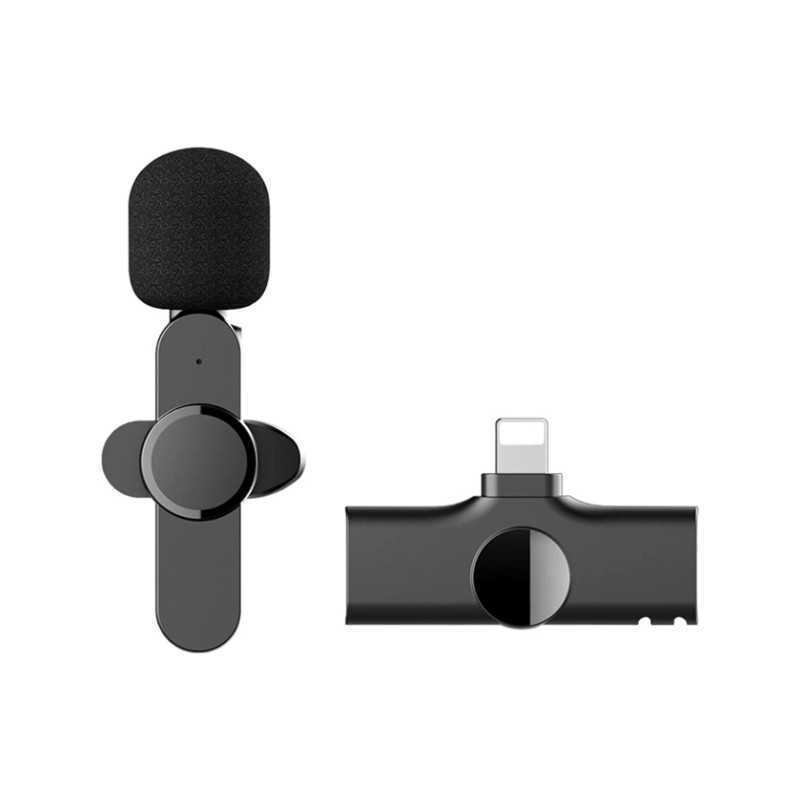 Microphone cravate sans fil EP033TZ-L, Double micro à revers pour IOS