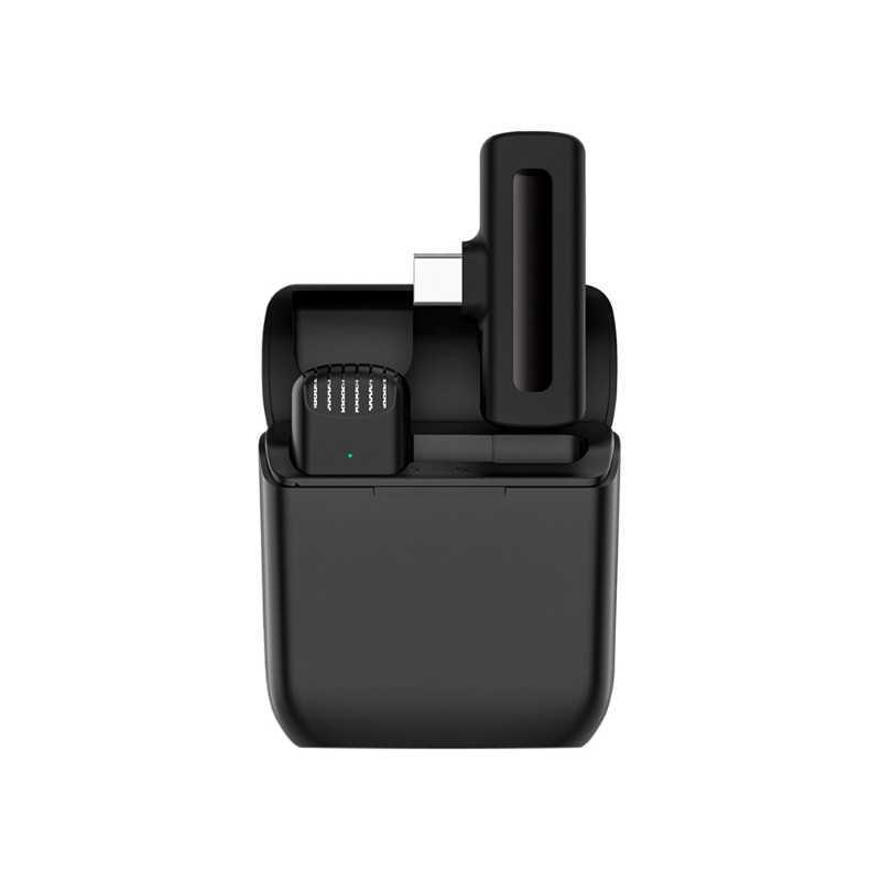 Microphone cravate sans fil J11-C / TYPE-C avec boîtier de chargement, Play synchronisation automatique