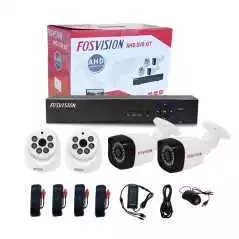 Kit 4 caméra fosvision système de sécurité domestique Dvr 2MP, Vision nocturne, caméra Ahd