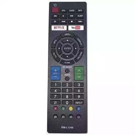 Télécommande pour SHARP led LCD TV RM-L1346 avec boutons Netflix et YouTube
