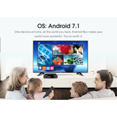 Mini TV Box TX3 4K Amlogic S905W Quad core H.265 décodage 2.4 GHz WiFi 2Go / 16Go
