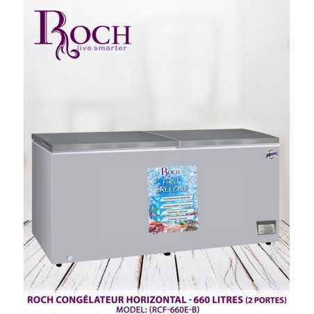 Congélateur horizontal ROCH 2 portes RCF-660-B 660 litres silver