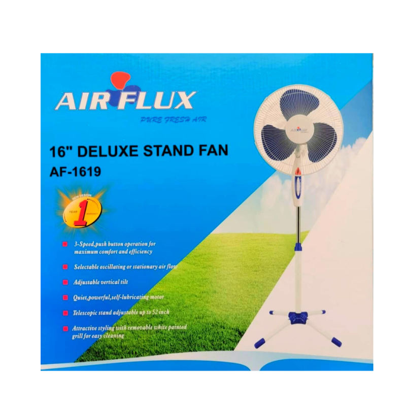 Ventilateur Sur Pied Airflux AF-1619 16 Pouces Ventilateur Sur Pied Airflux AF-1619 16 Pouces