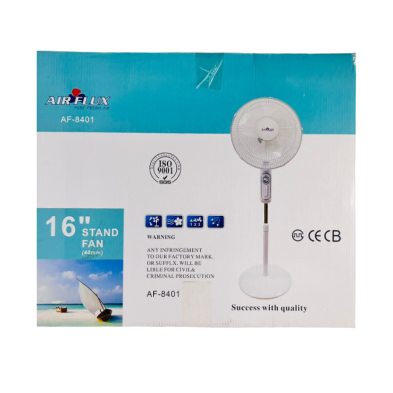Ventilateur Sur Pied Airflux AF-8401 16 Pouces / 16'' Wall Fan Ventilateur Sur Pied Airflux AF-8401 16 Pouces / 16'' Wall Fan