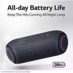 Enceinte Bluetooth portable LG XBOOM Go PL7 - Éclairage LED et batterie jusqu'à 24 heures