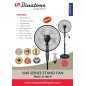 Ventilateur Sur Pied Binatone A1687A Avec Commande Ventilateur Sur Pied Binatone A1687A Avec Commande
