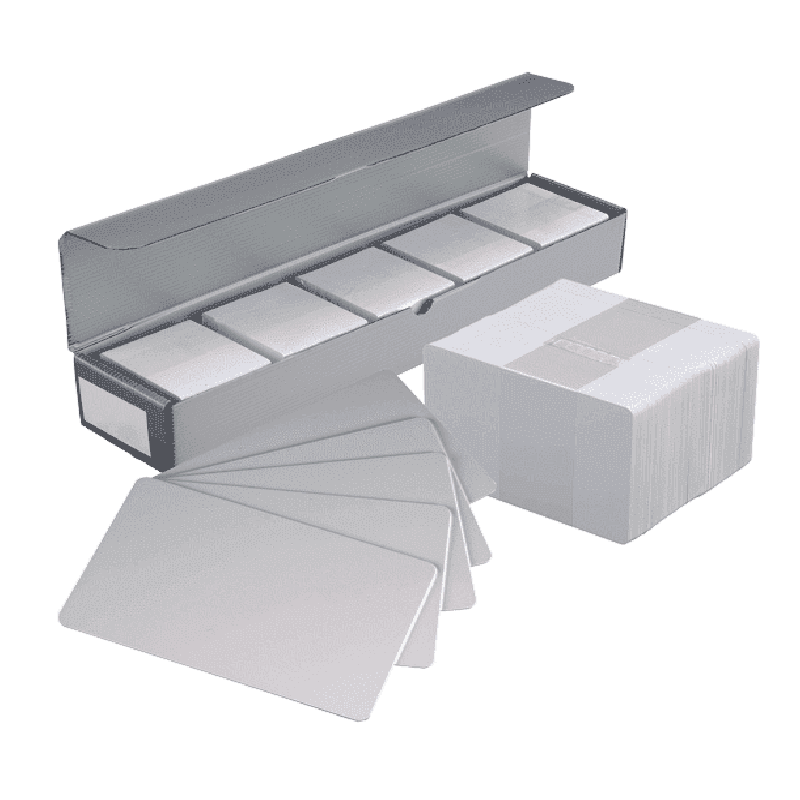 Paquets de 250 Carte PVC Imprimable à Jet d'Encre en Blanc de Qualité Supérieure Sans Puce Double Face