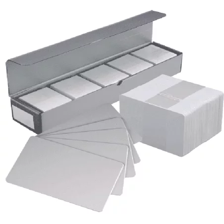 Paquets de 250 Carte PVC Imprimable à Jet d'Encre en Blanc de Qualité Supérieure Sans Puce Double Face