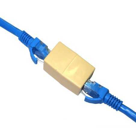 Connecteur de coupleur de câble réseau Ethernet Lan RJ45 connexion bilatéral à 8 broches
