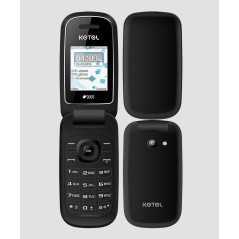 Téléphone clapet KGTEL E1272 ram 32 Mo double Sim classic flip-flap avec appareil photo Noir