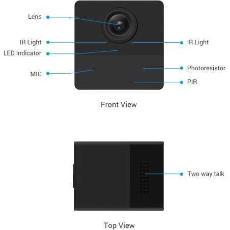 Caméra Surveillance Intérieure EZVIZ BC2 WiFi 2.4Ghz avec Batterie de 2000mAh