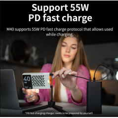 Lampe vidéo minette ZHIYUN FIVERAY M40 led 40W Lampe portable bicolore