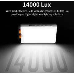 Lampe vidéo minette ZHIYUN FIVERAY M40 led 40W Lampe portable bicolore