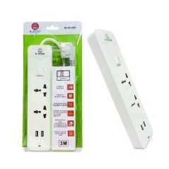 Rallonge RSTAR 2 sorties avec 2 ports de chargement USB RS-M122U