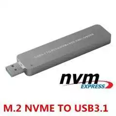Boitier Disque Dur SSD USB 3.1 vers NVMe ou SATA SSD ENCLOSURE
