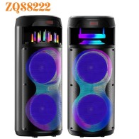 Haut-Parleur Bluetooth Sans Fil ZQS8222 micro haute puissance 80W extérieur danse carrée portable caisson de basses