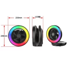 Haut-parleur Bluetooth portable extérieur avec ventilateur ZQS1456 / ZQS1457 mini enceinte a lumière colorée