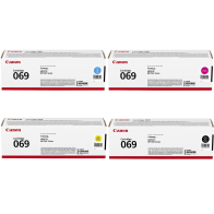 Cartouche toner canon 069 original noir cyan magenta yellow