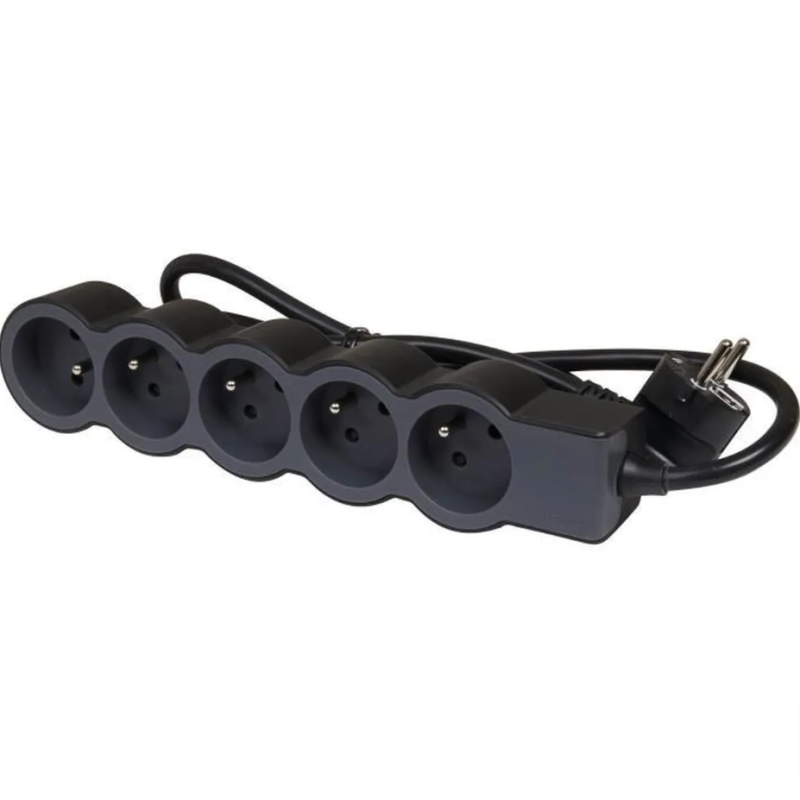 Rallonge Multiprise LEGRAND FB 5x2P+T standard 3m 1.5mm² - Noir Rallonge Multiprise LEGRAND FB 5x2P+T standard 3m 1.5mm² - Noir