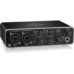 Carte son Numérique Behringer UMC202Hd USB 2 Entrées et 2 Sorties Audiophile, 24-Bit/192 Khz