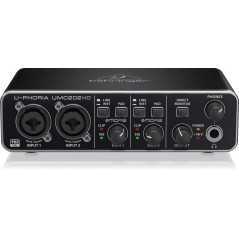 Carte son Numérique Behringer UMC202Hd USB 2 Entrées et 2 Sorties Audiophile, 24-Bit/192 Khz