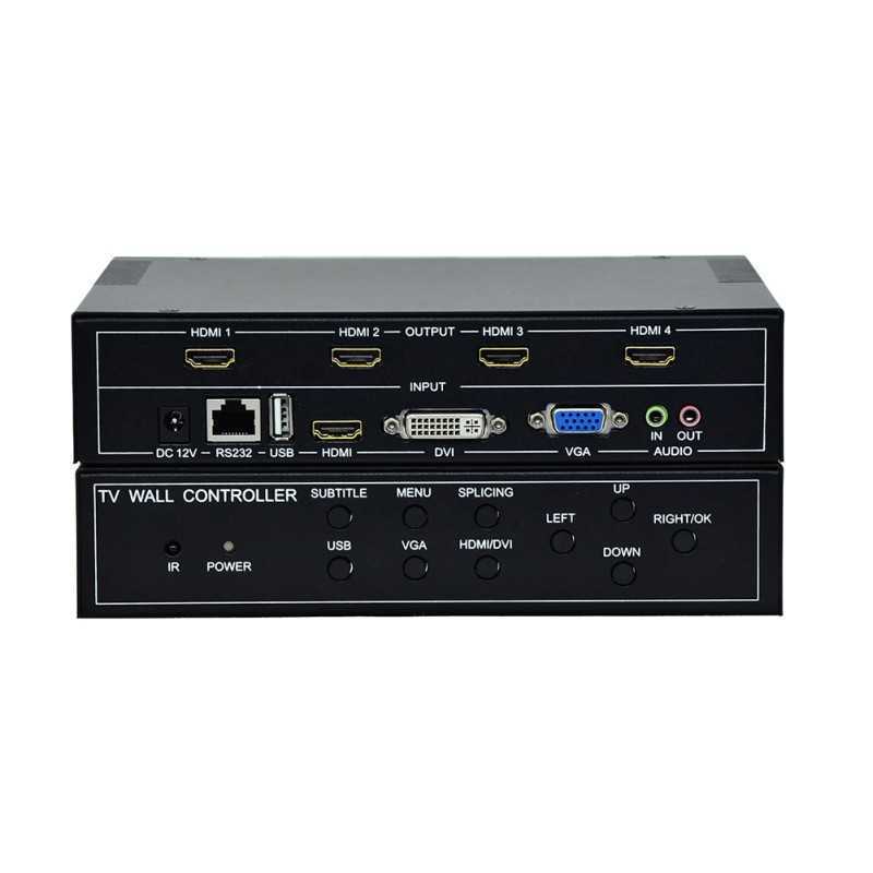 Commutateur hdmi sans soudure 4x4 et contrôleur de mur vidéo 2x2 Commutateur hdmi sans soudure 4x4 et contrôleur de mur vidéo 2x2