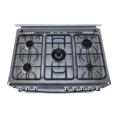 Cuisinière 5 feux ELACTRON 90X60cm inox