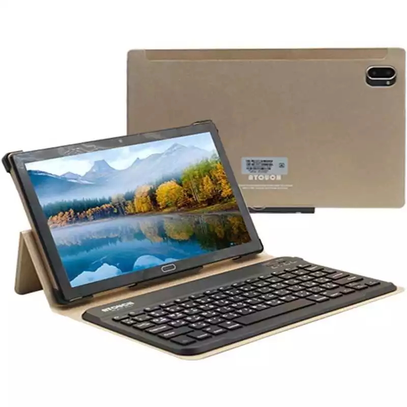 Tablette Atouch A105 ecran 10.1'' 5G, double SIM, RAM 4Go ROM, 128Go Wifi, charge Smart Tablet Pc avec clavier Bluetooth