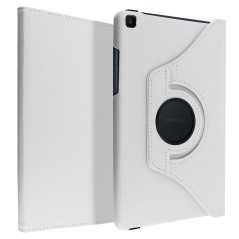 Étui Intégral Samsung Galaxy Tab A 8.0 2019 avec Support Rotatif 360° blanc